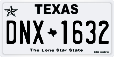 TX license plate DNX1632