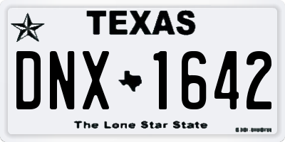 TX license plate DNX1642