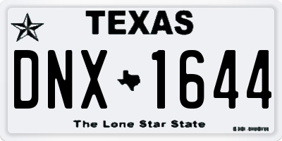 TX license plate DNX1644
