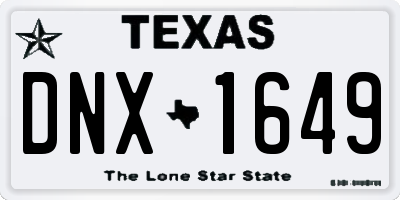 TX license plate DNX1649