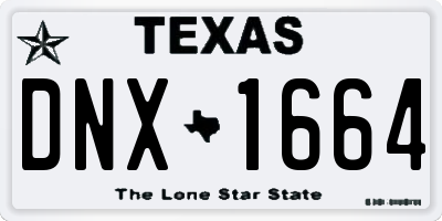 TX license plate DNX1664