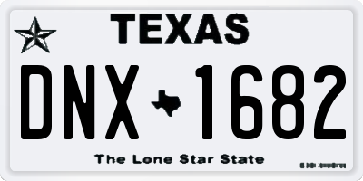 TX license plate DNX1682