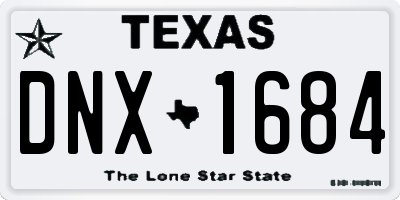 TX license plate DNX1684