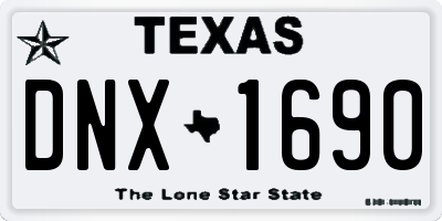 TX license plate DNX1690