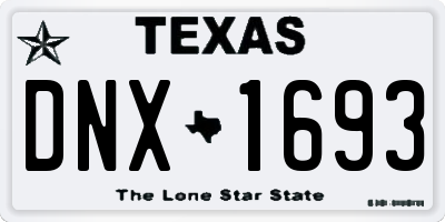 TX license plate DNX1693
