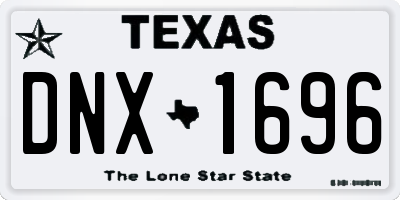 TX license plate DNX1696