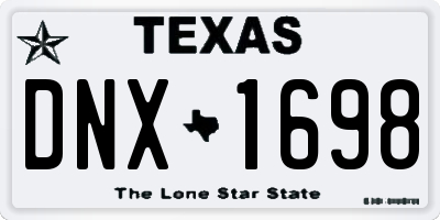 TX license plate DNX1698