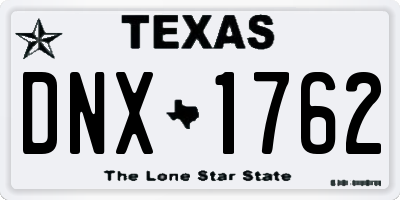 TX license plate DNX1762