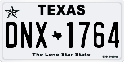 TX license plate DNX1764