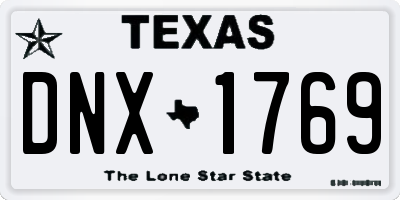 TX license plate DNX1769