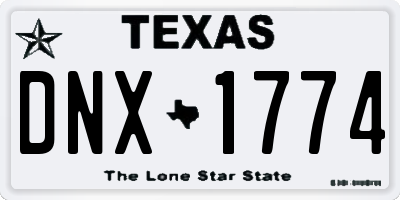 TX license plate DNX1774