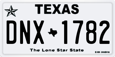 TX license plate DNX1782