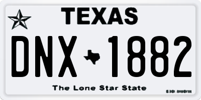 TX license plate DNX1882