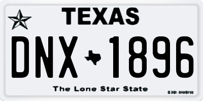 TX license plate DNX1896