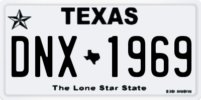 TX license plate DNX1969