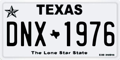 TX license plate DNX1976