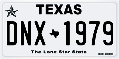 TX license plate DNX1979