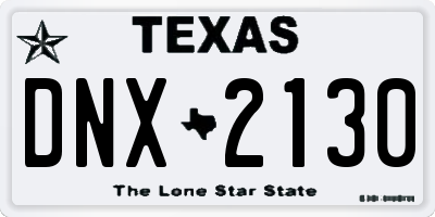 TX license plate DNX2130