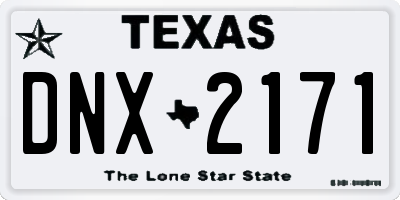 TX license plate DNX2171