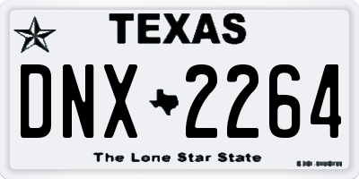 TX license plate DNX2264