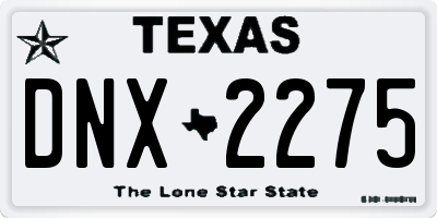 TX license plate DNX2275