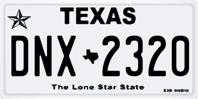 TX license plate DNX2320