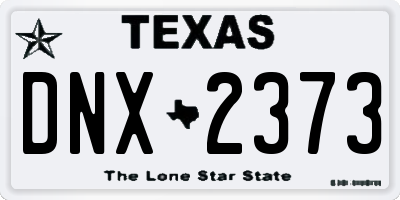 TX license plate DNX2373