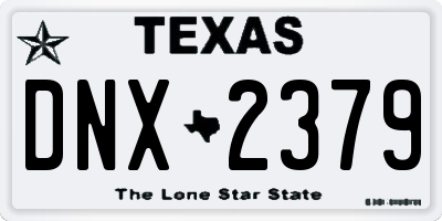 TX license plate DNX2379