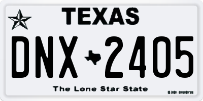 TX license plate DNX2405