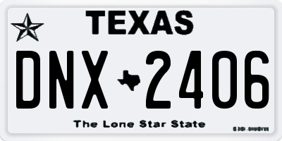 TX license plate DNX2406