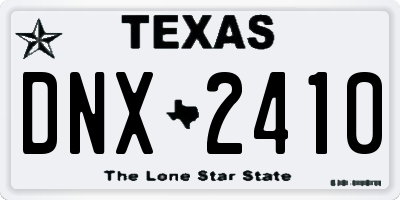TX license plate DNX2410