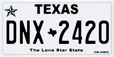 TX license plate DNX2420
