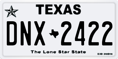 TX license plate DNX2422