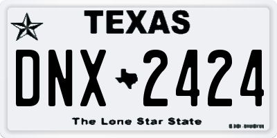 TX license plate DNX2424