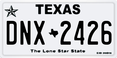 TX license plate DNX2426