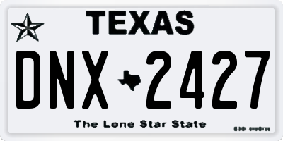 TX license plate DNX2427