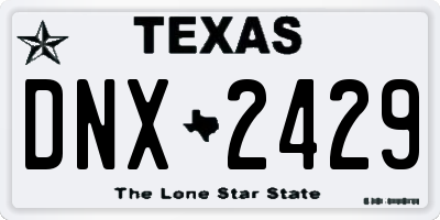 TX license plate DNX2429
