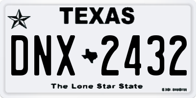 TX license plate DNX2432