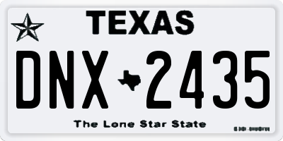 TX license plate DNX2435