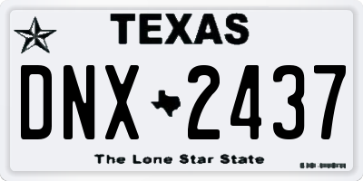 TX license plate DNX2437