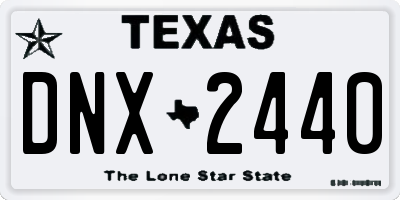 TX license plate DNX2440