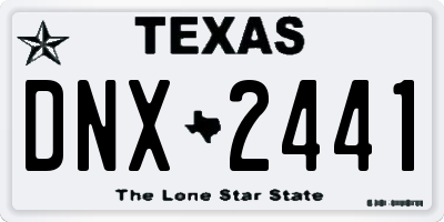 TX license plate DNX2441