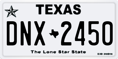 TX license plate DNX2450