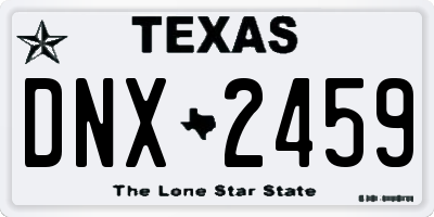 TX license plate DNX2459