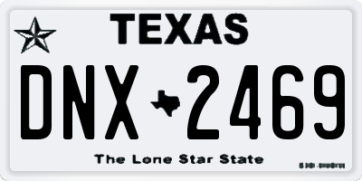 TX license plate DNX2469
