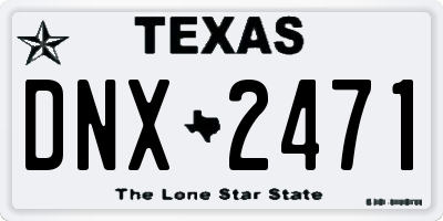 TX license plate DNX2471