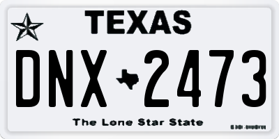 TX license plate DNX2473