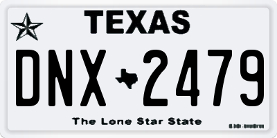 TX license plate DNX2479