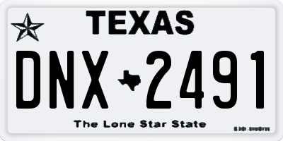 TX license plate DNX2491