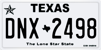 TX license plate DNX2498